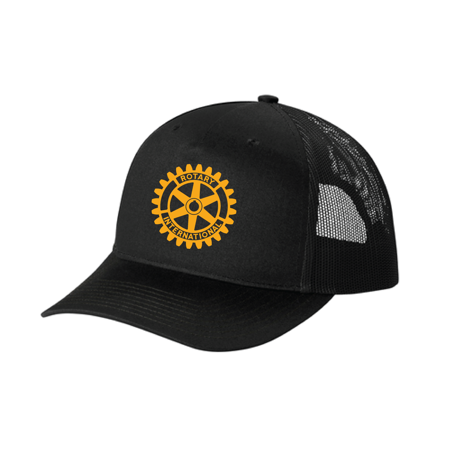 Embroidered Snapback Five-Panel Trucker Cap