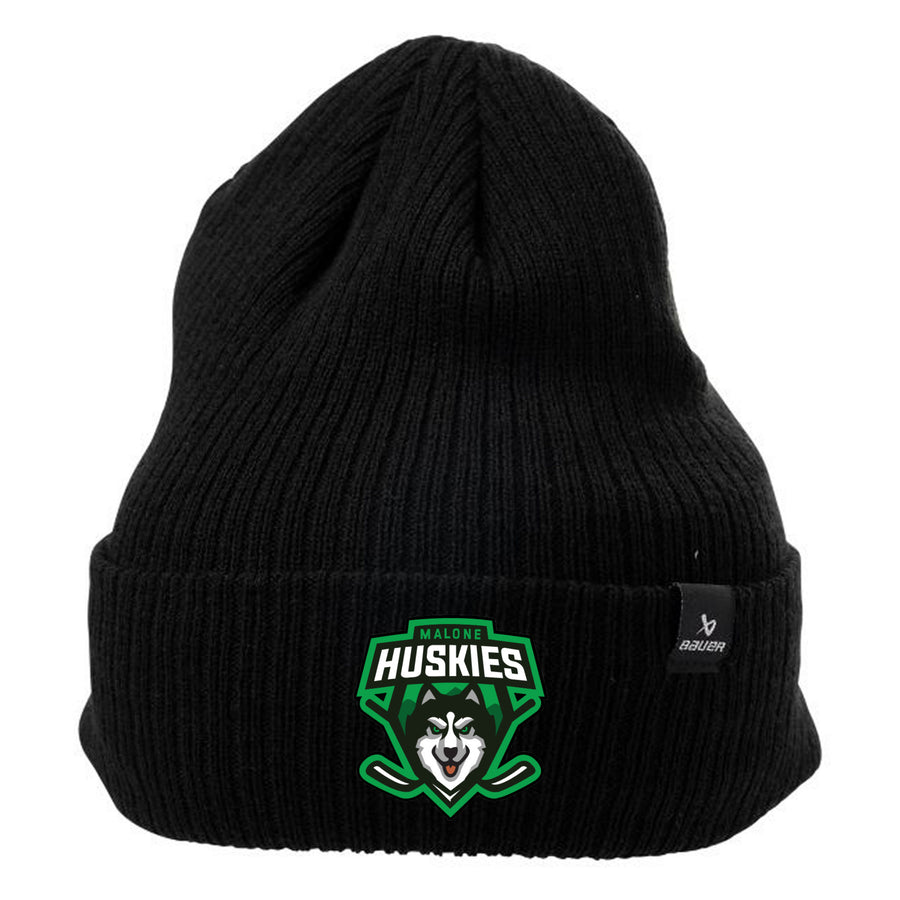Embroidered Bauer S24 TEAM RIBBED TOQUE SR-BLACK