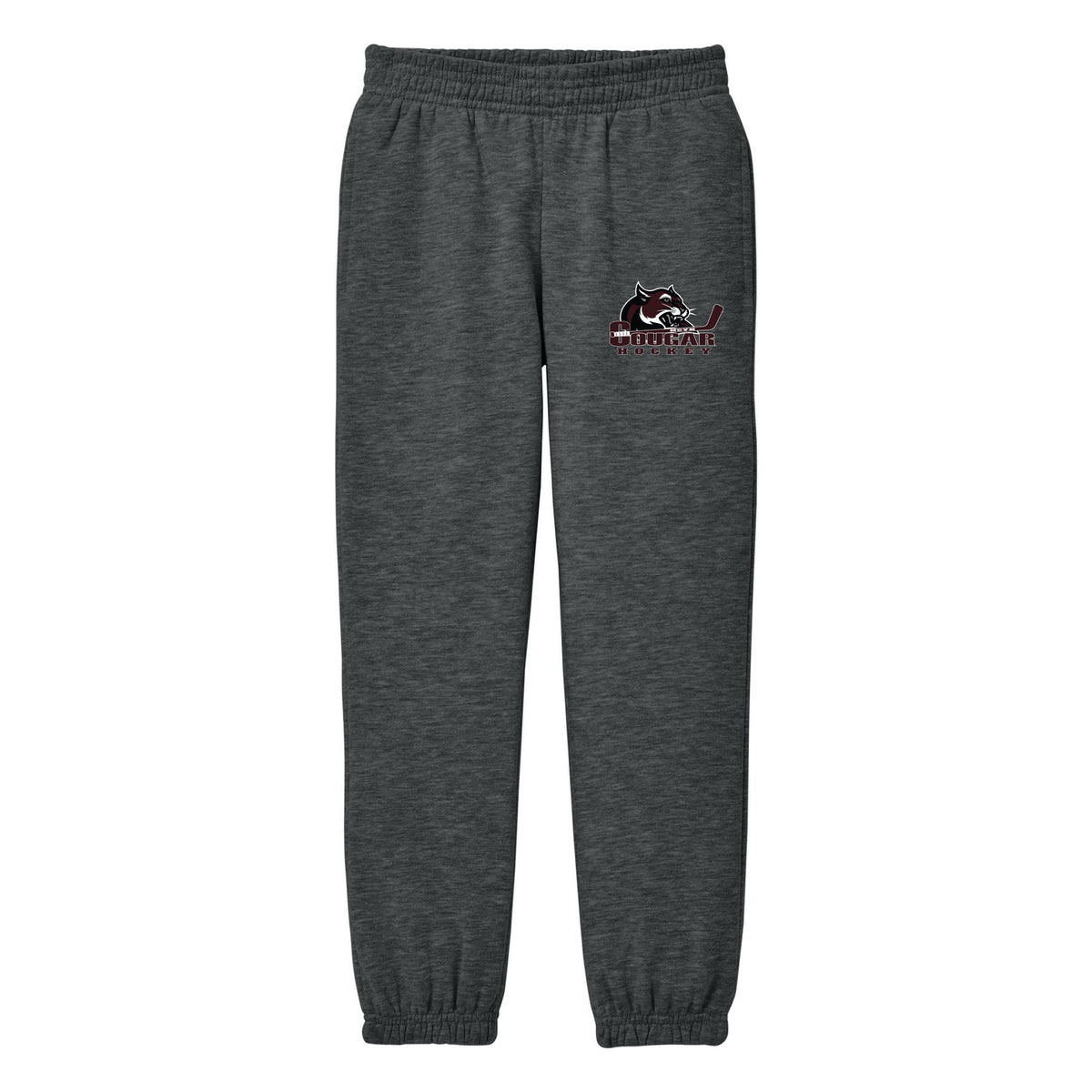 District Youth V.I.T. Fleece Sweatpant — Heathered Charcoal, front