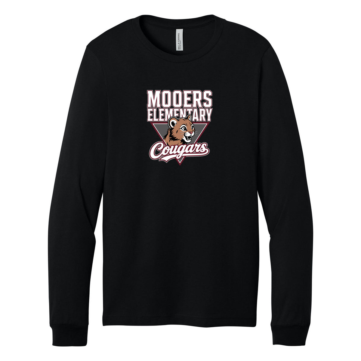 Cobras Teacher Long Sleeve Tee — Black, Logo 2, front