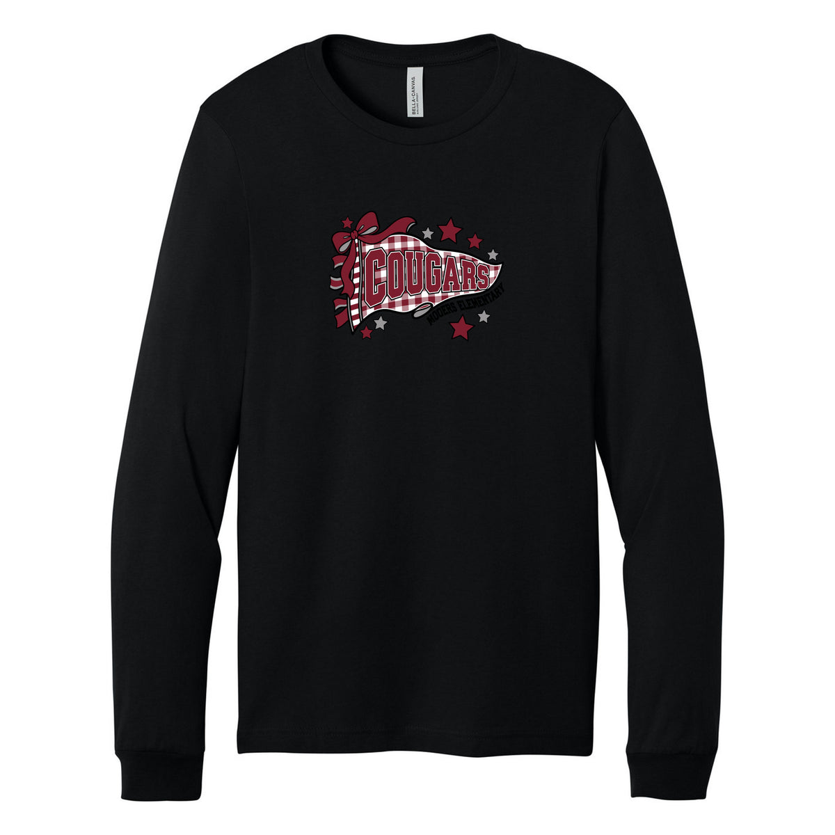 Cobras Teacher Long Sleeve Tee — Black, Logo 3, front