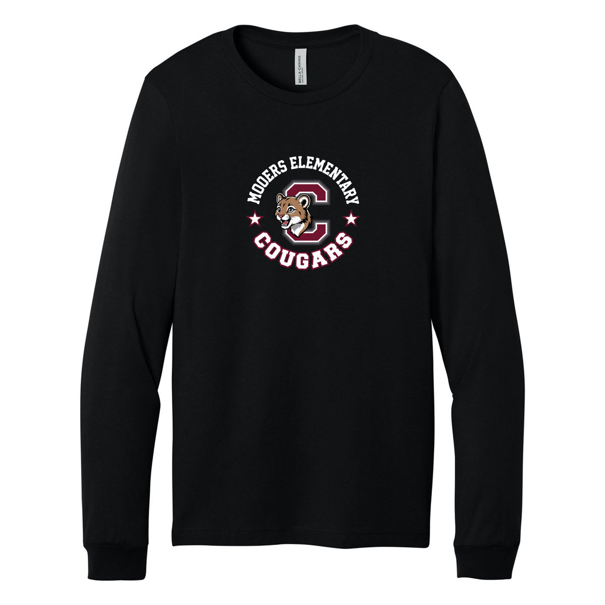 Cobras Teacher Long Sleeve Tee — Black, Logo 1, front