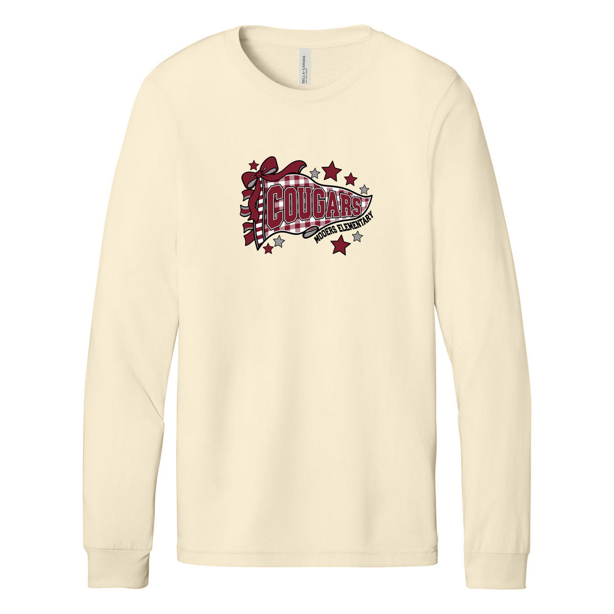 Cobras Teacher Long Sleeve Tee — Natural, Logo 3, front