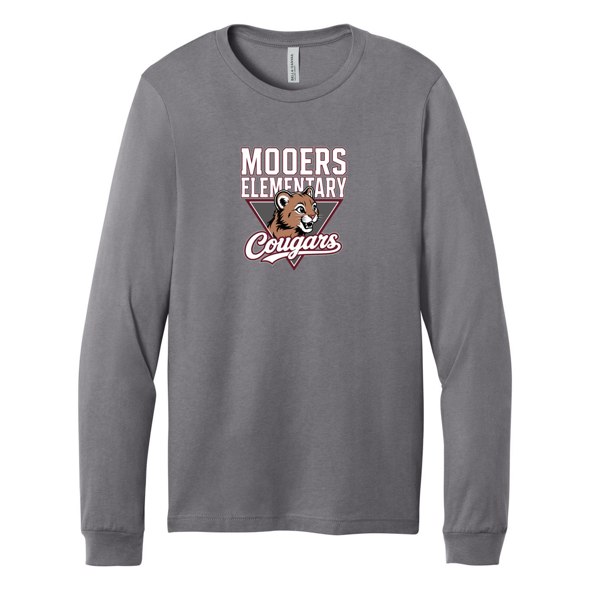 Cobras Teacher Long Sleeve Tee — Storm, Logo 2, front