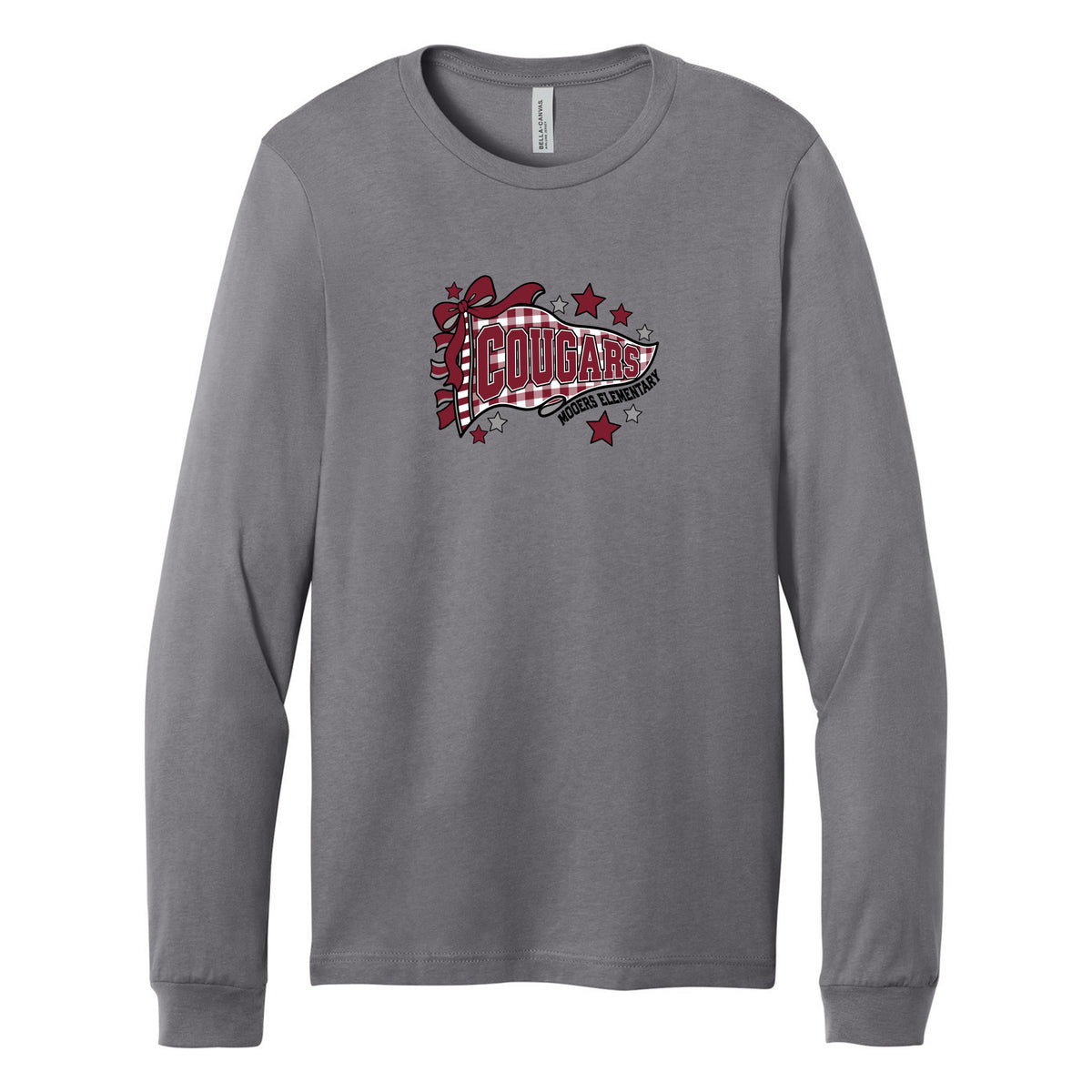 Cobras Teacher Long Sleeve Tee — Storm, Logo 3, front