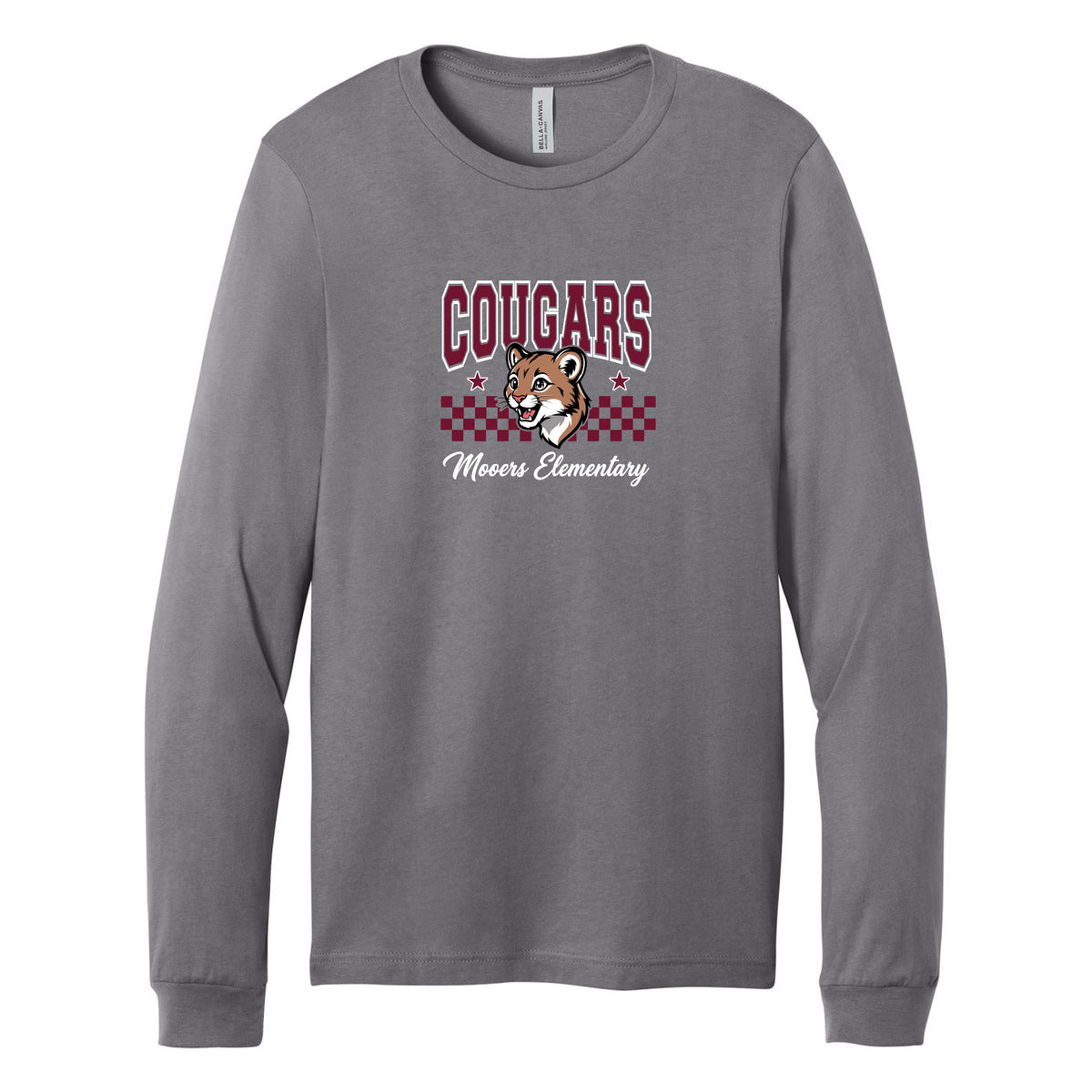 Cobras Teacher Long Sleeve Tee — Storm, Logo 5, front