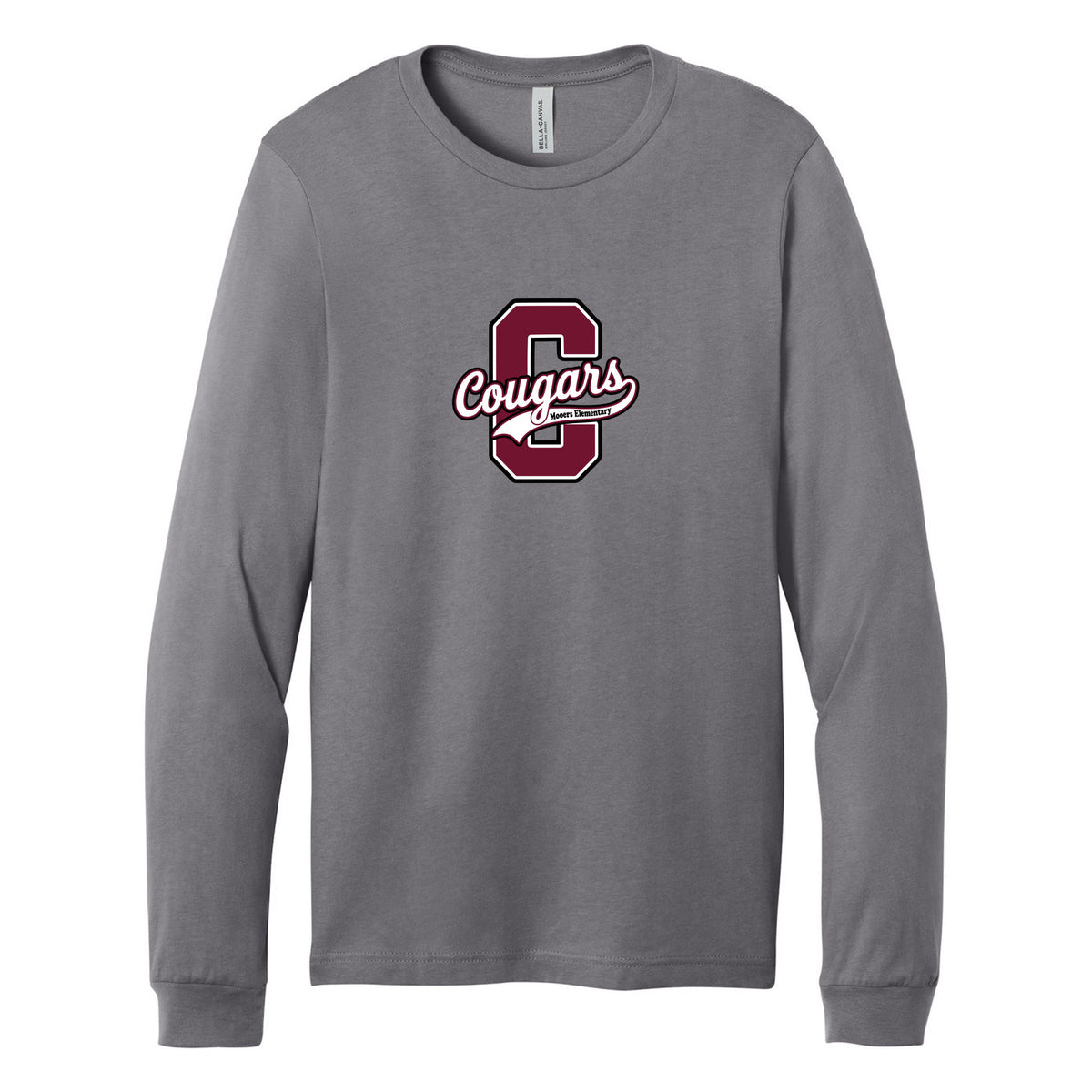 Cobras Teacher Long Sleeve Tee — Storm, Logo 4, front