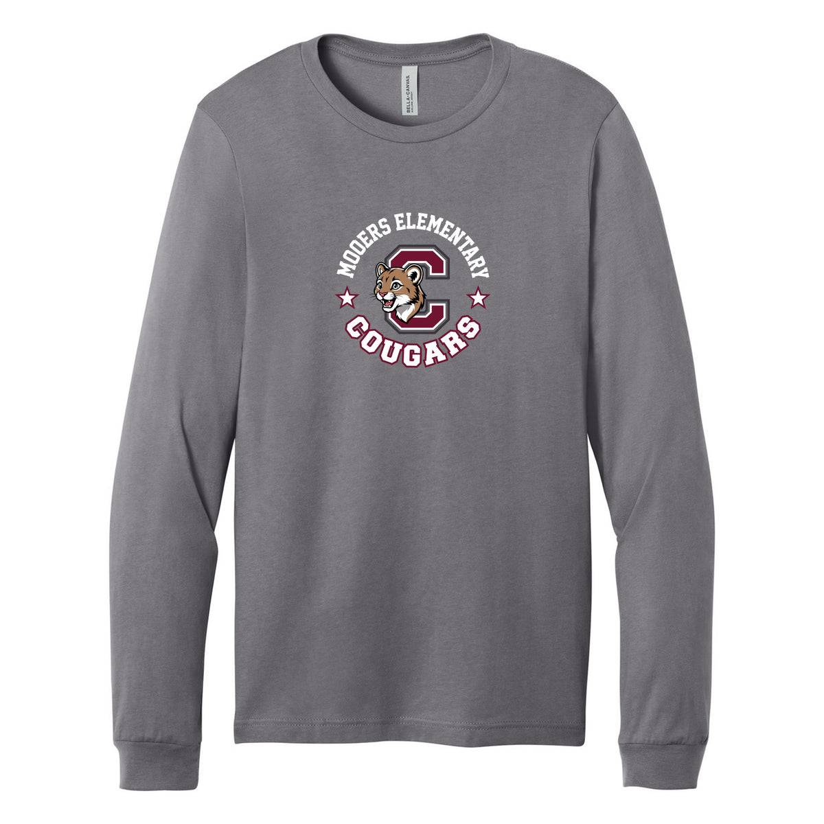Cobras Teacher Long Sleeve Tee — Storm, Logo 1, front