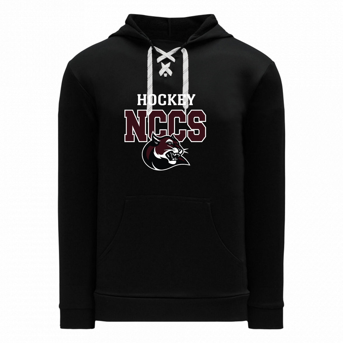 Adult and Youth Apparel Sweatshirt — BLACK, Logo 3, front