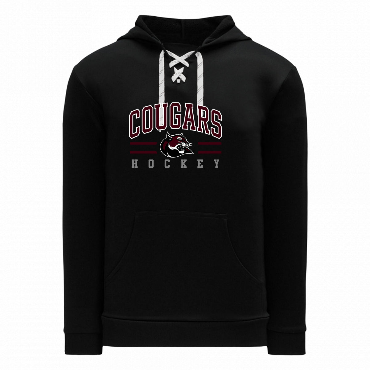 Adult and Youth Apparel Sweatshirt — BLACK, Logo 4, front