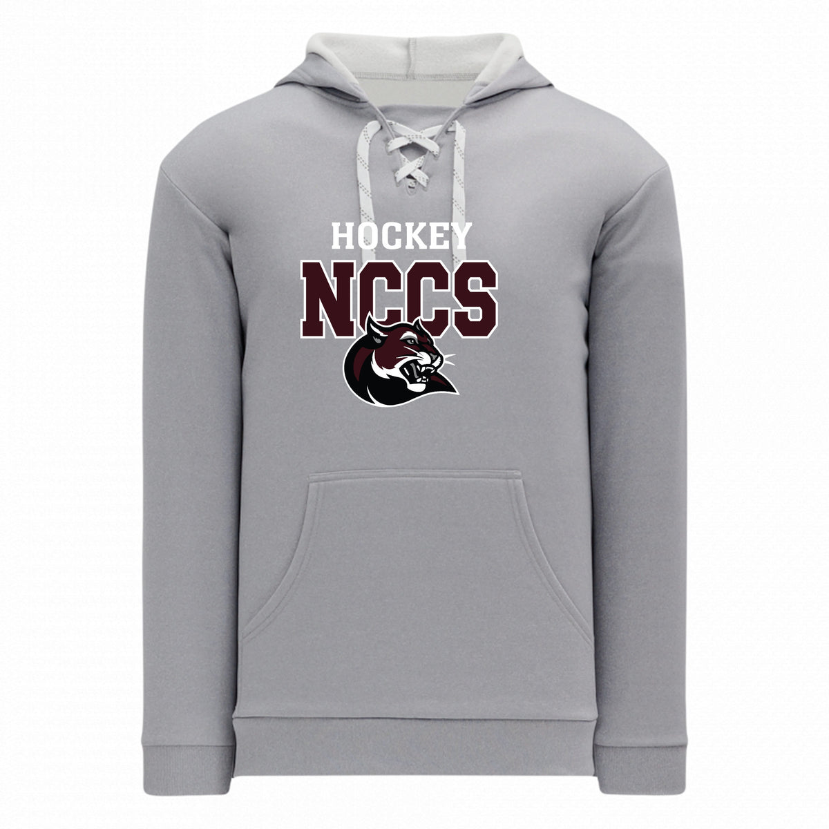 Adult and Youth Apparel Sweatshirt — HEATHER GREY, Logo 3, front
