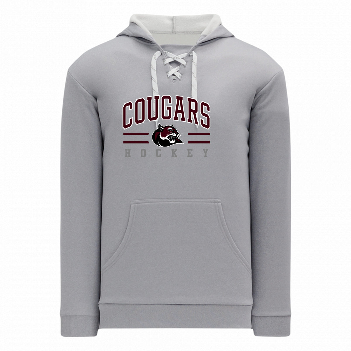 Adult and Youth Apparel Sweatshirt — HEATHER GREY, Logo 4, front