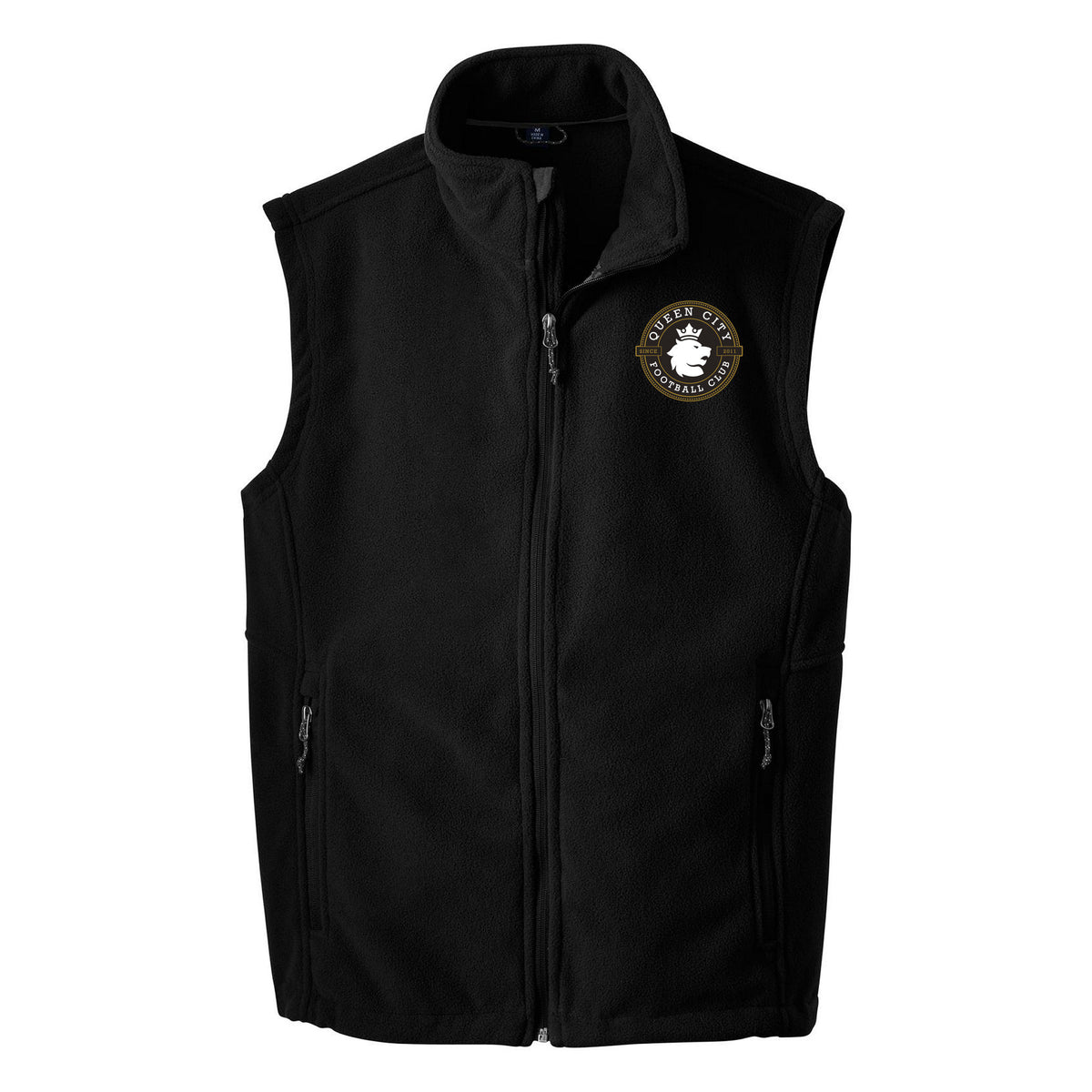 Port Authority Value Fleece Vest — Black, front