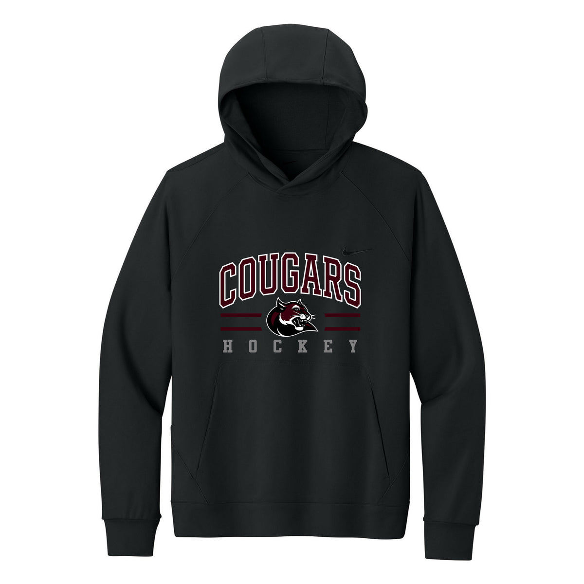 Nike Dri-Fit Primary Hoodie — Black, Cougars, front