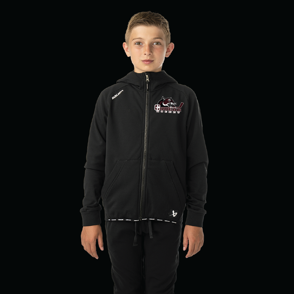 Bauer S26 Team Ultimate full zip Hoodie Adult and YTH-Black