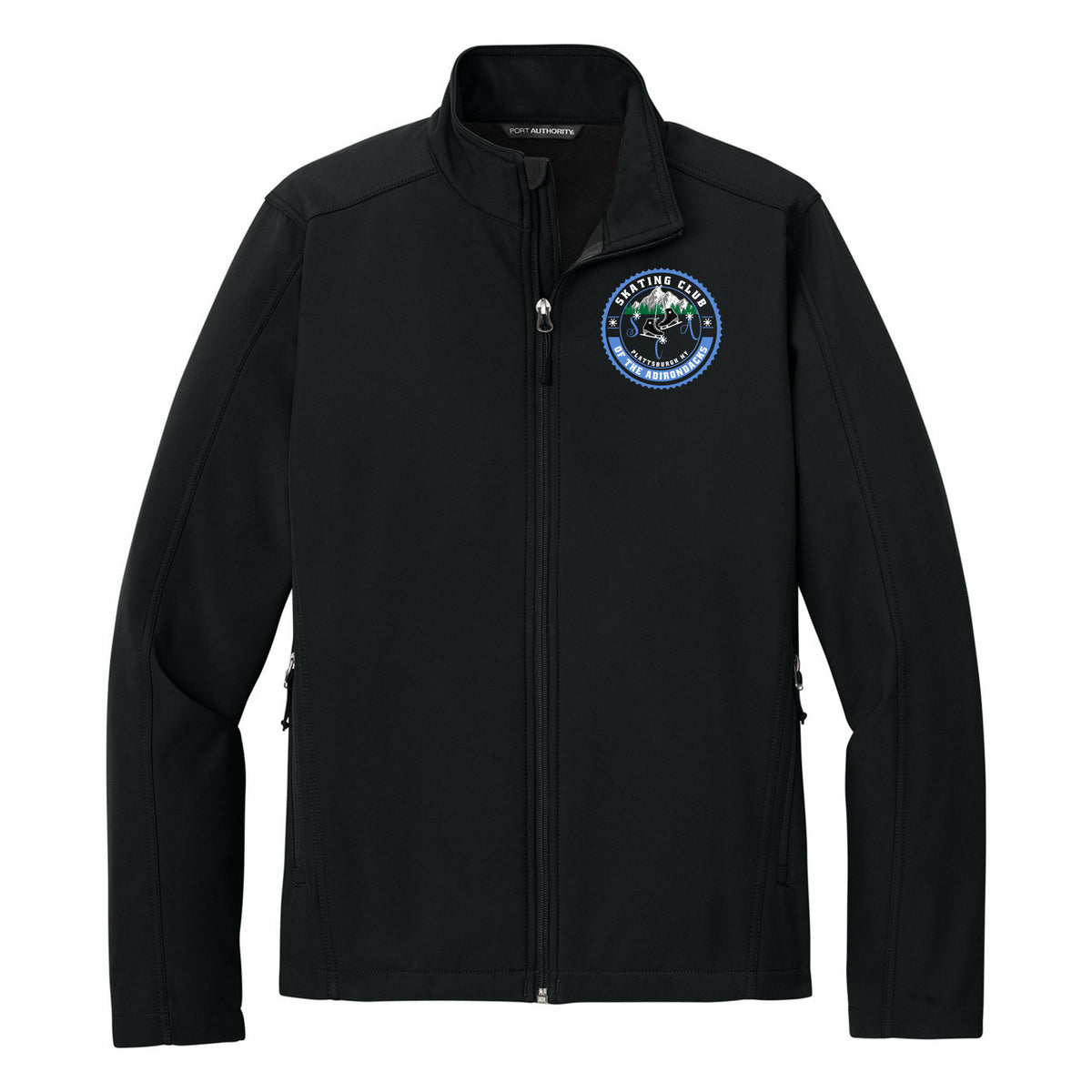 SCA Core Soft Shell Jacket — Black, Logo 1, front
