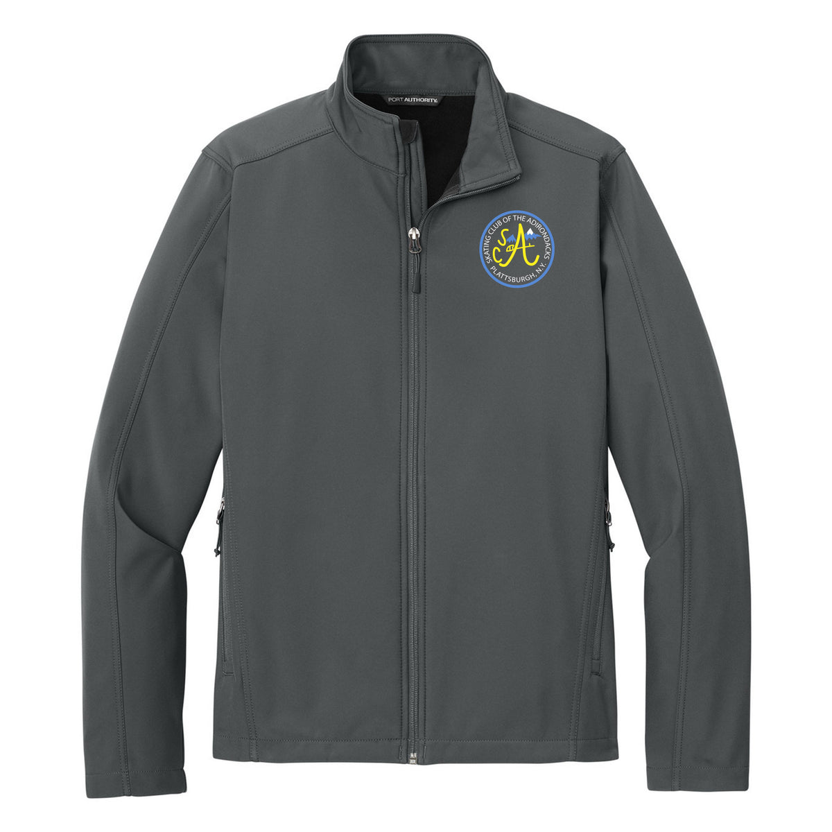 SCA Core Soft Shell Jacket — Deep Smoke, Logo 2, front
