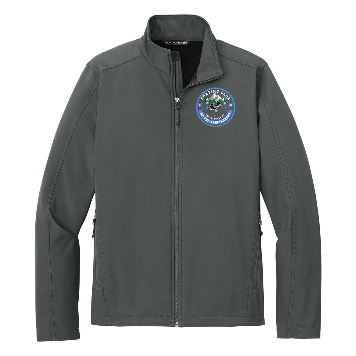 SCA Core Soft Shell Jacket — Deep Smoke, Logo 1, front