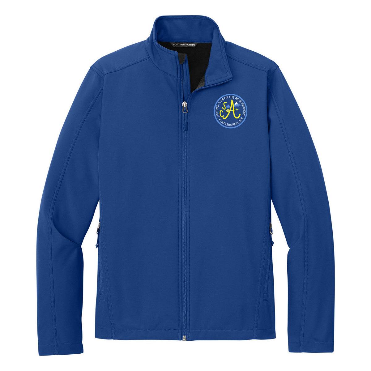 SCA Core Soft Shell Jacket — True Royal, Logo 2, front