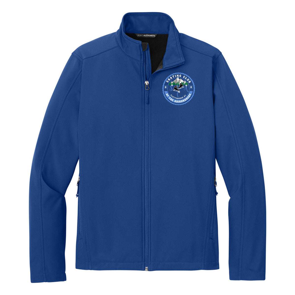 SCA Core Soft Shell Jacket — True Royal, Logo 1, front
