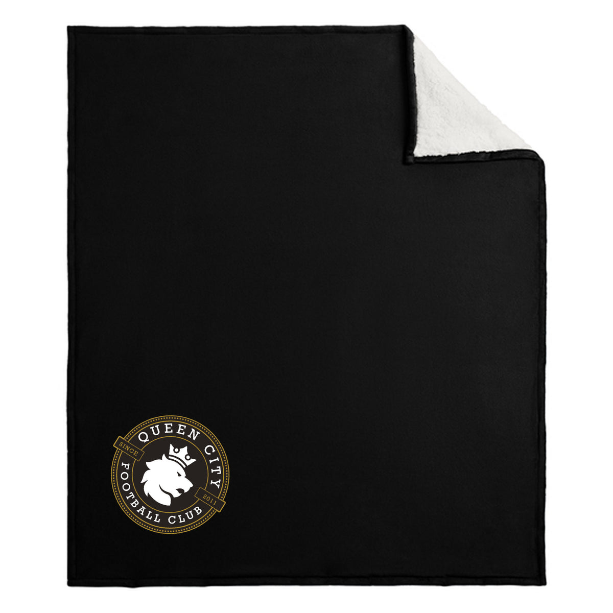 Port Authority Mountain Lodge Blanket — Black, detail