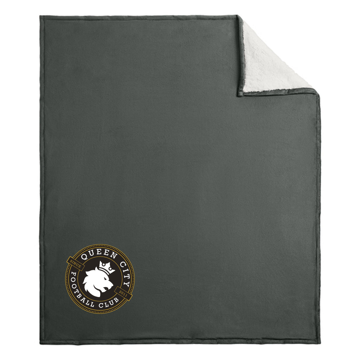 Port Authority Mountain Lodge Blanket — Hearth Grey, detail