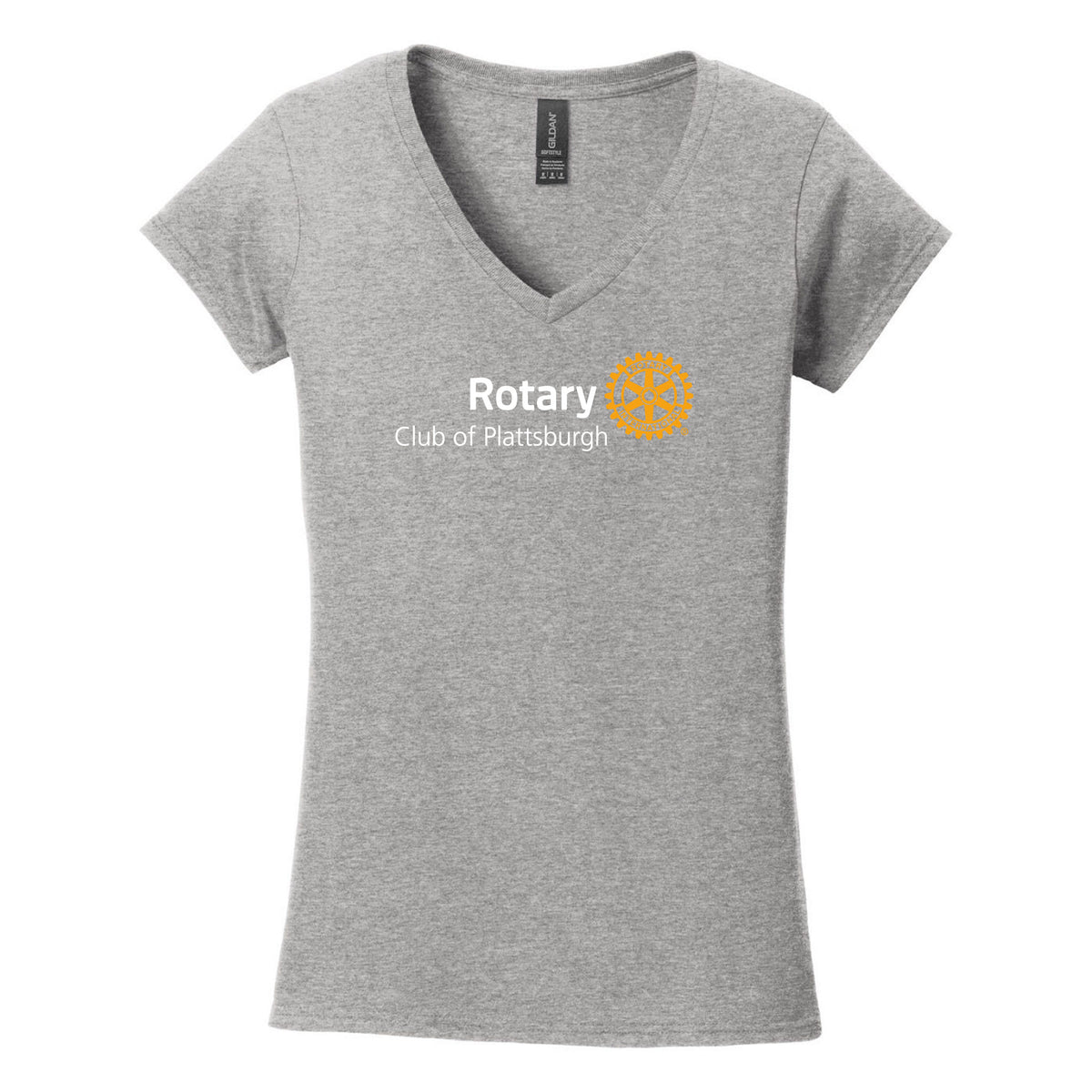 Softstyle Women's Fit V-Neck T-Shirt — Sport Grey, front