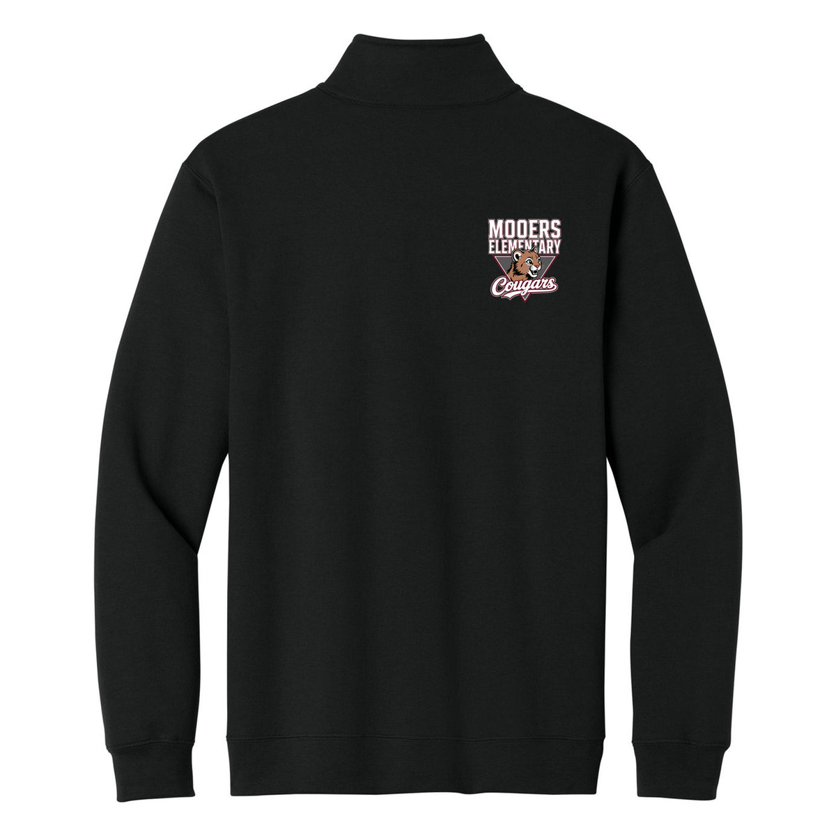 Gildan Heavy Blend 1/4-Zip Sweatshirt — Black, Logo 2, front