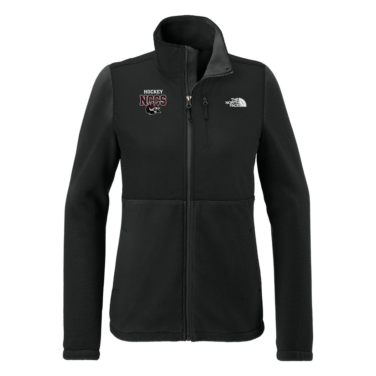 The North Face Women's Highest Peak Full-Zip Fleece Jacket — TNF Black, front
