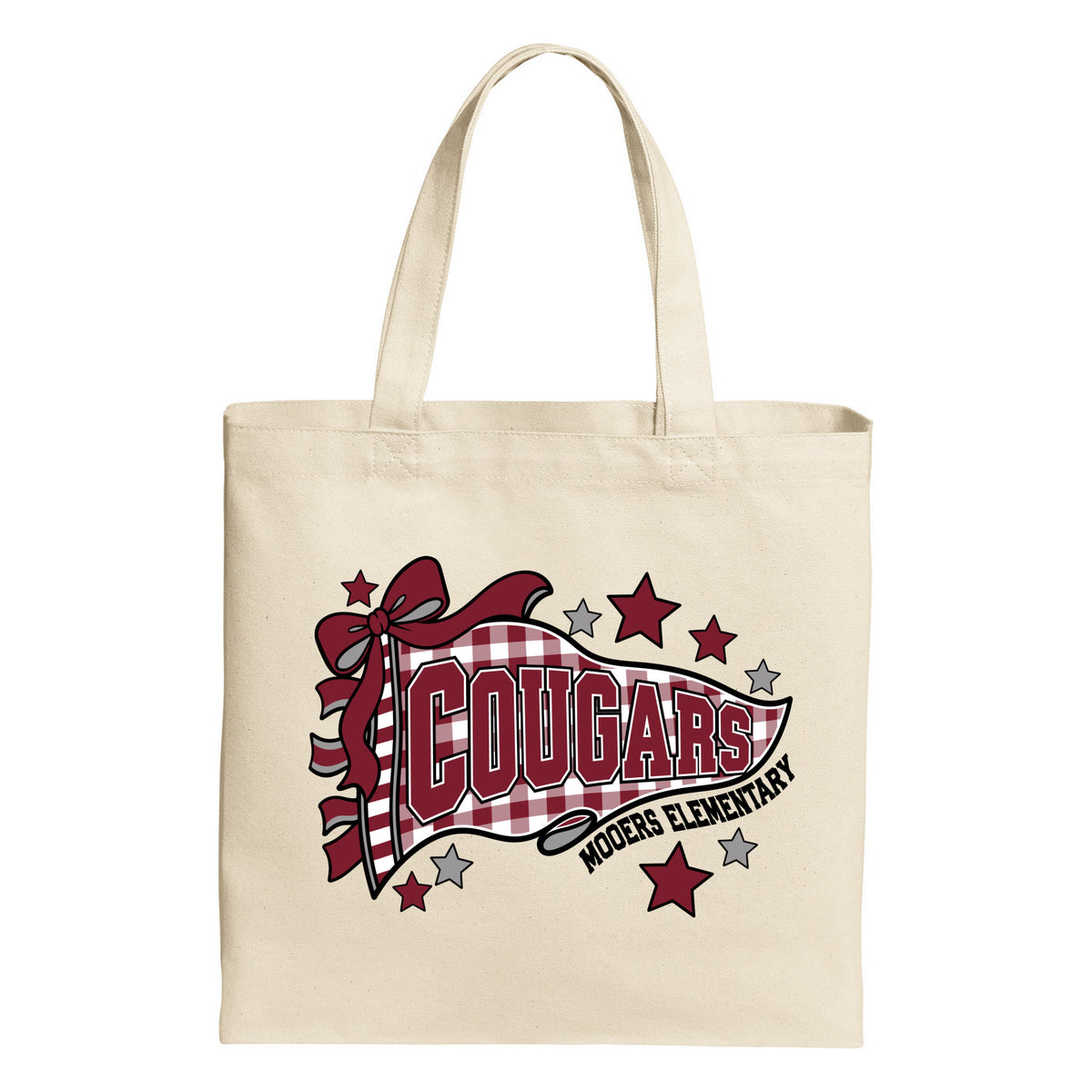Canvas Tote — Natural, Logo 3, front