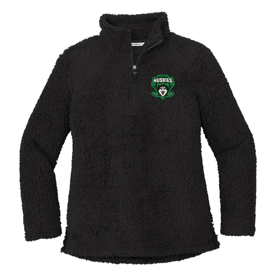 Embroidered Women's Cozy 1/4-Zip Fleece