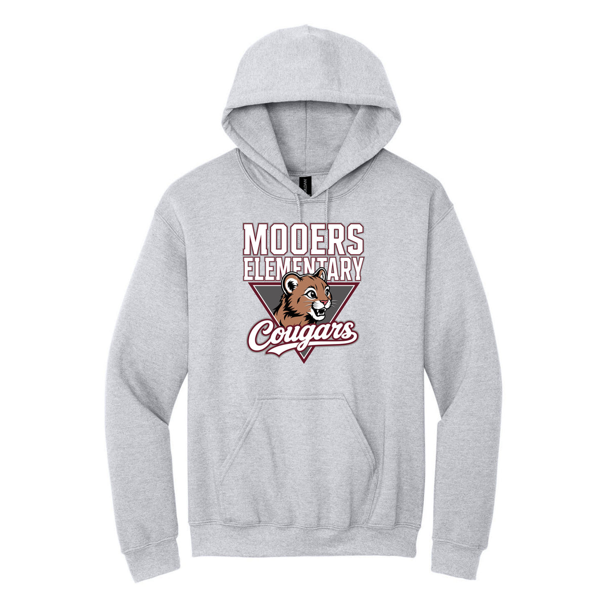 Cobras Teacher Hoodie — Ash, Logo 2, front