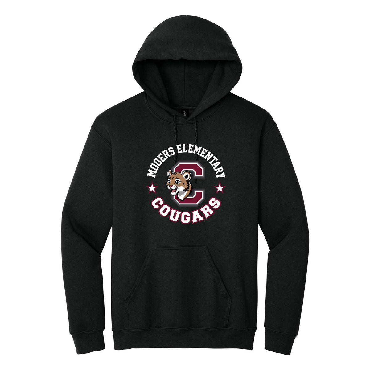 Cobras Teacher Hoodie — Black, Logo 1, front