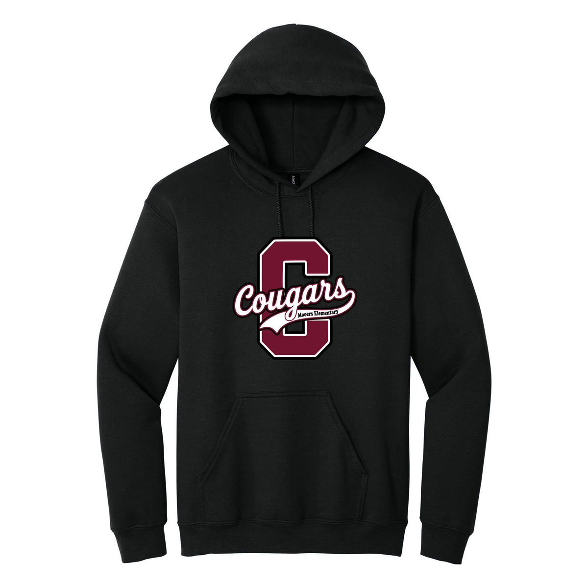 Cobras Teacher Hoodie — Black, Logo 4, front