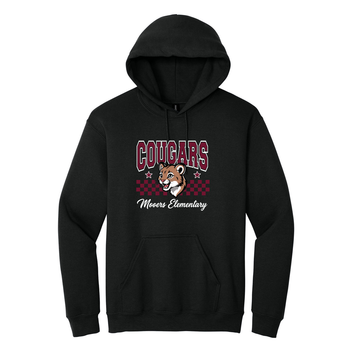 Cobras Teacher Hoodie — Black, Logo 5, front