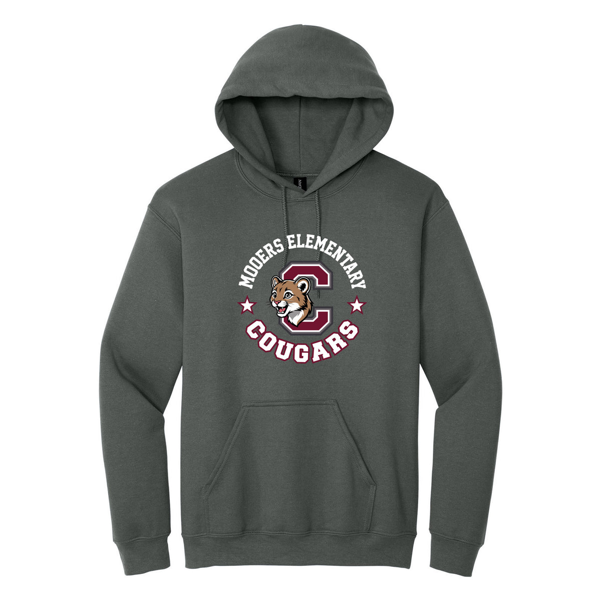 Cobras Teacher Hoodie — Charcoal, Logo 1, front