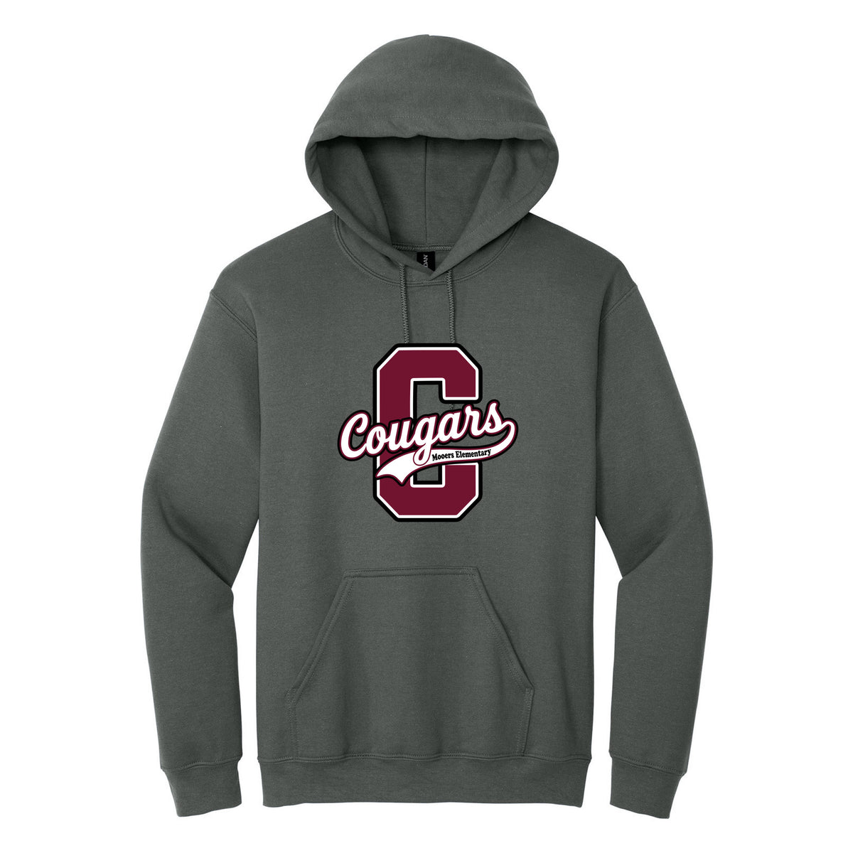 Cobras Teacher Hoodie — Charcoal, Logo 4, front