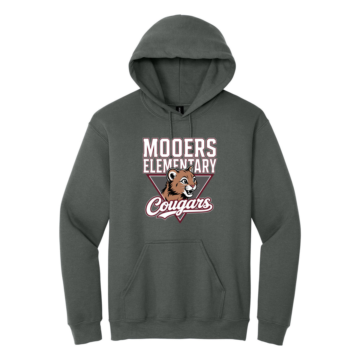 Cobras Teacher Hoodie — Charcoal, Logo 2, front