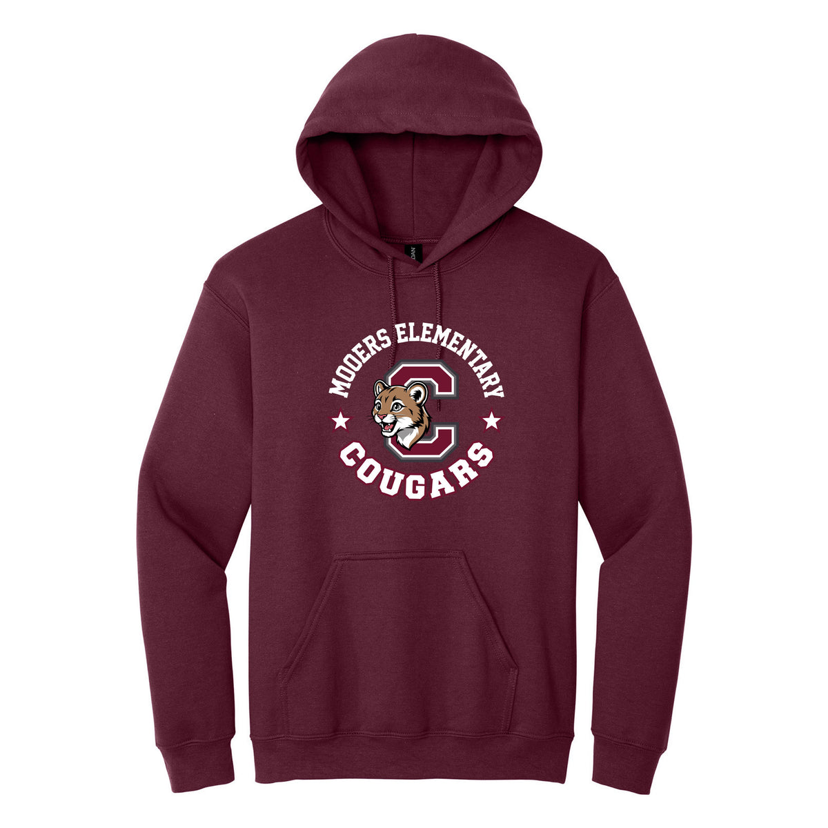 Cobras Teacher Hoodie — Maroon, Logo 1, front