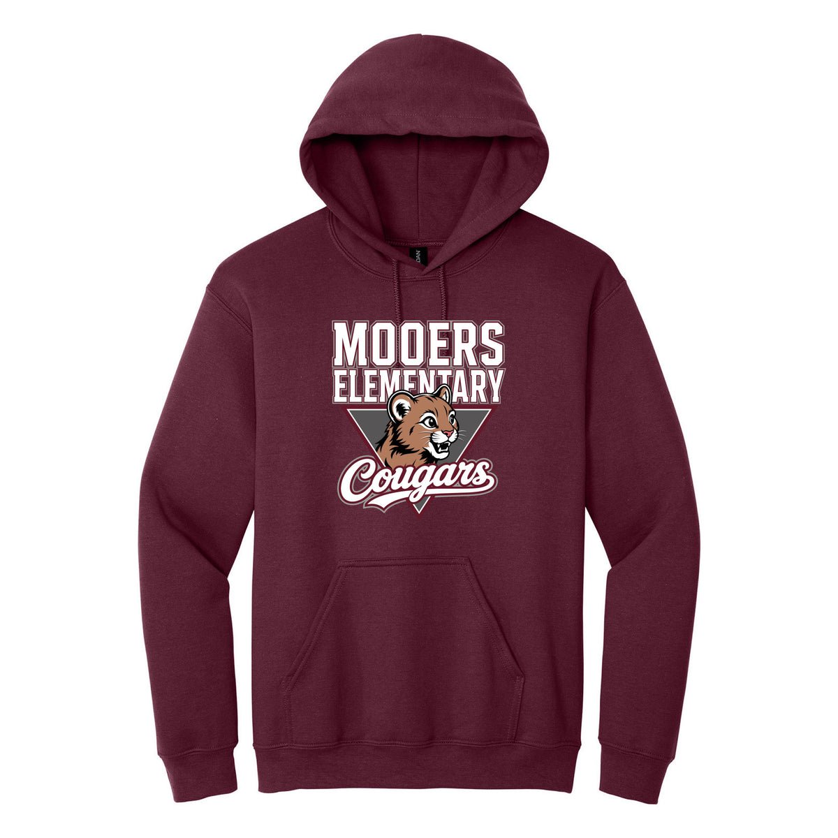 Cobras Teacher Hoodie — Maroon, Logo 2, front