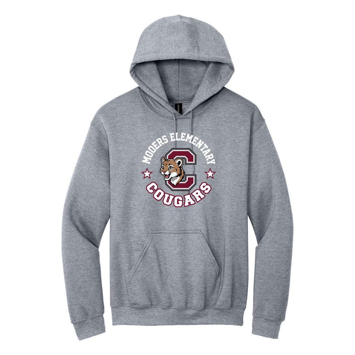Cobras Teacher Hoodie — Sport Grey, Logo 1, front