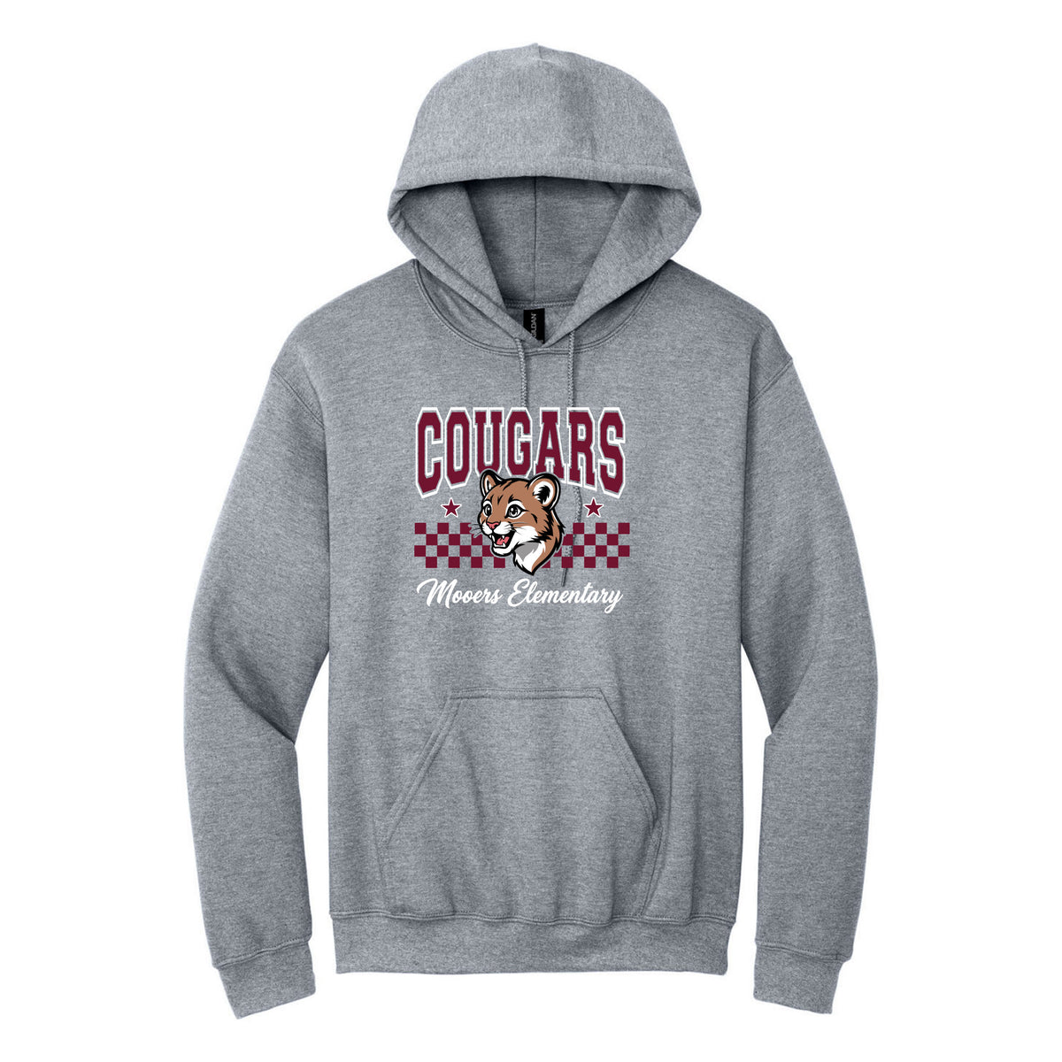 Cobras Teacher Hoodie — Sport Grey, Logo 5, front