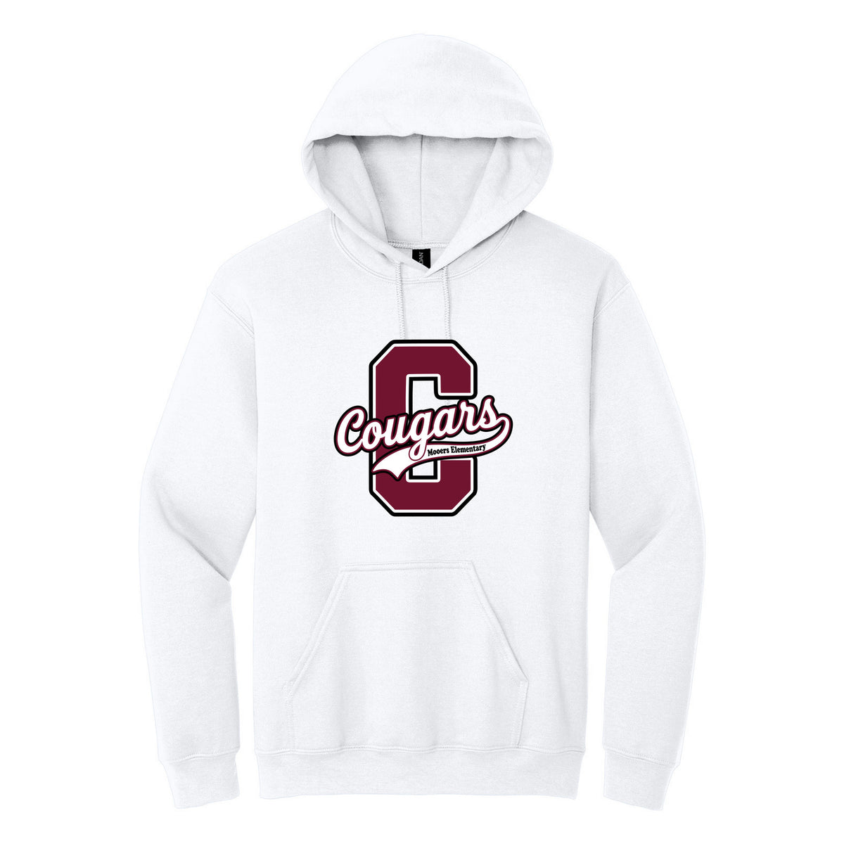 Cobras Teacher Hoodie — White, Logo 4, front