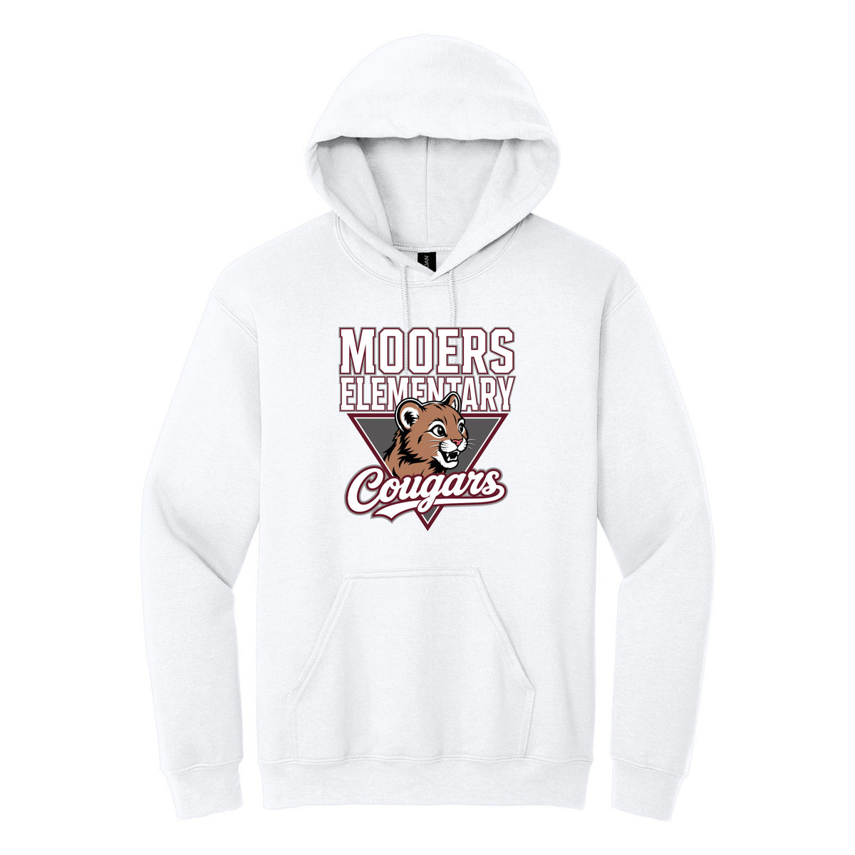 Cobras Teacher Hoodie — White, Logo 2, front