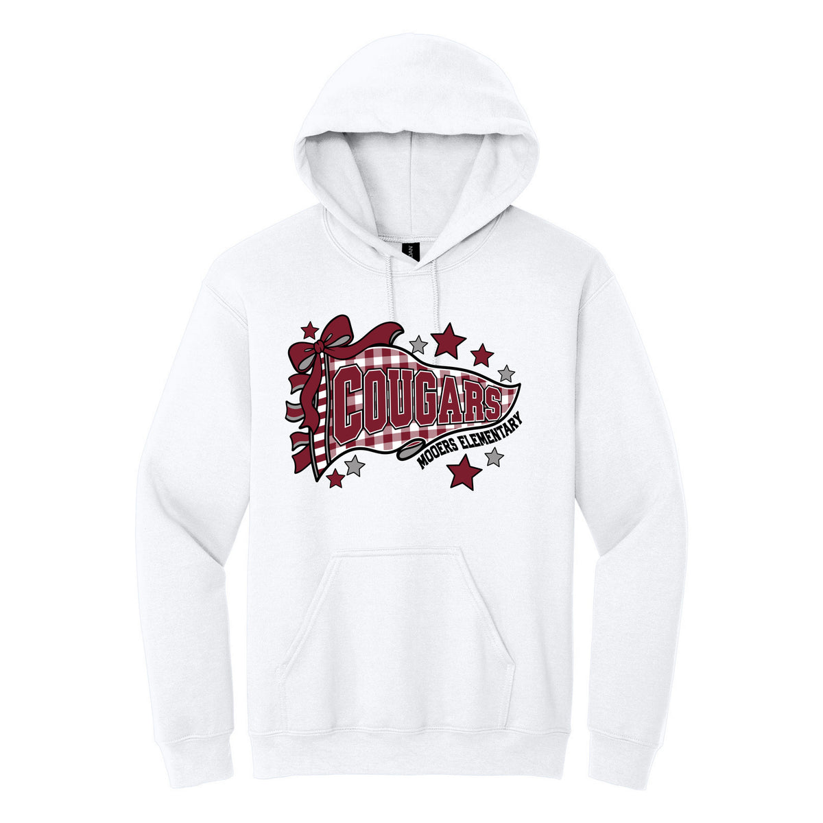 Cobras Teacher Hoodie — White, Logo 3, front