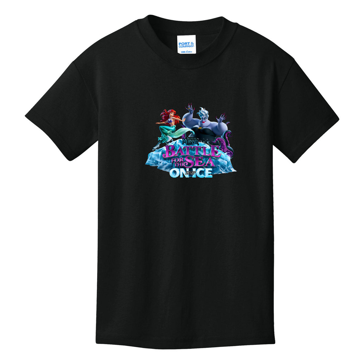 Youth Core Cotton Tee — Jet Black, front