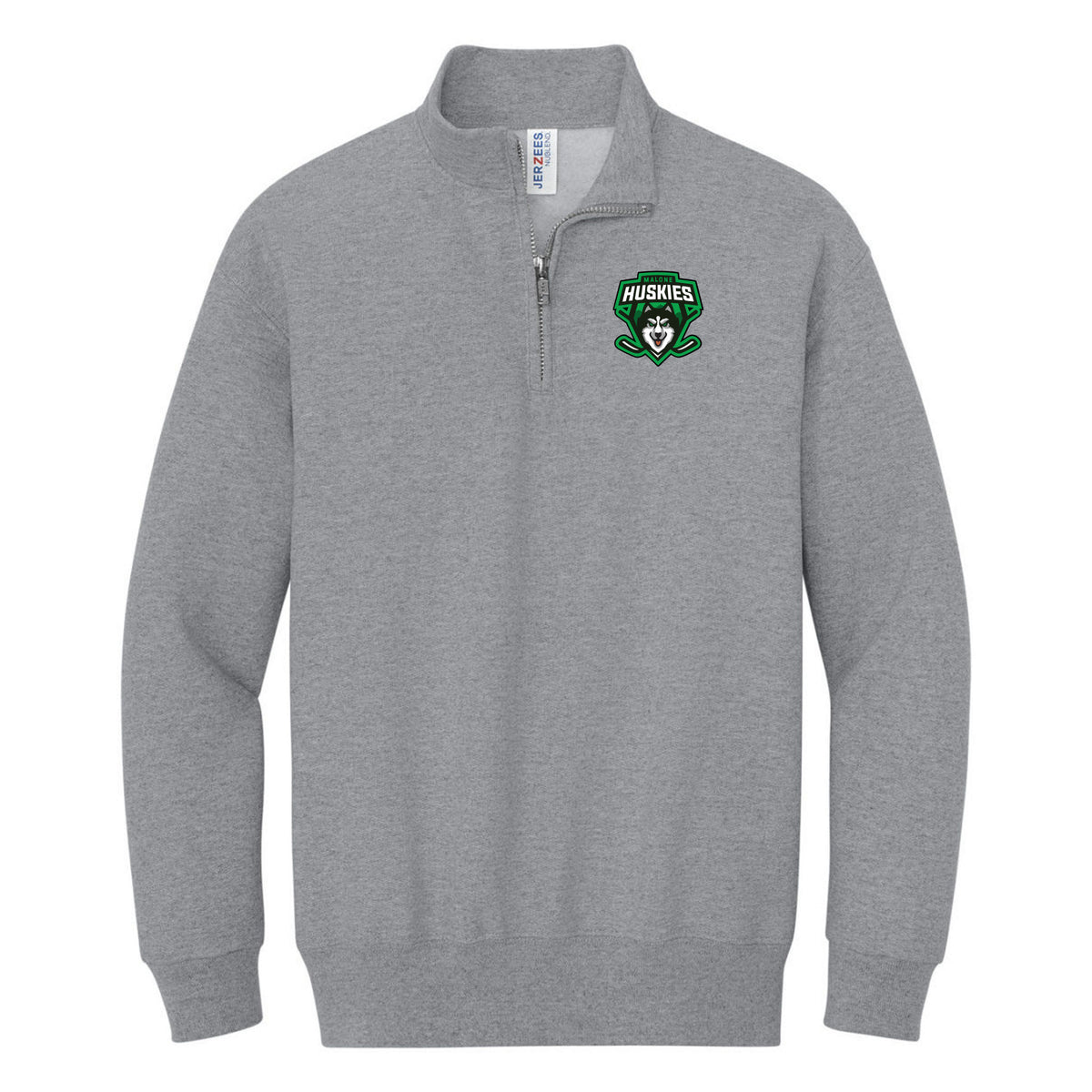 Jerzees Youth NuBlend 1/4-Zip Cadet Collar Sweatshirt — Oxford, front