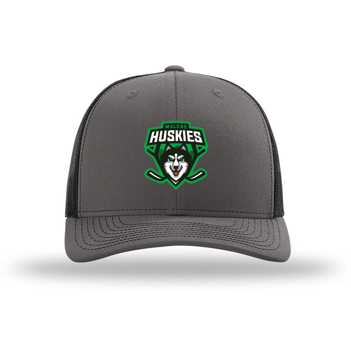 Richardson Trucker Cap — Charcoal/ Black, front