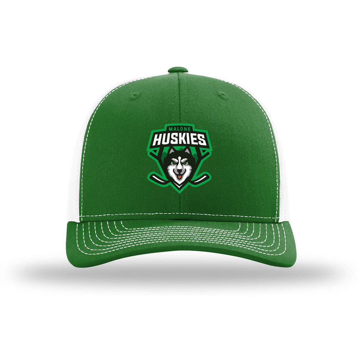 Richardson Trucker Cap — Kelly/ White, front