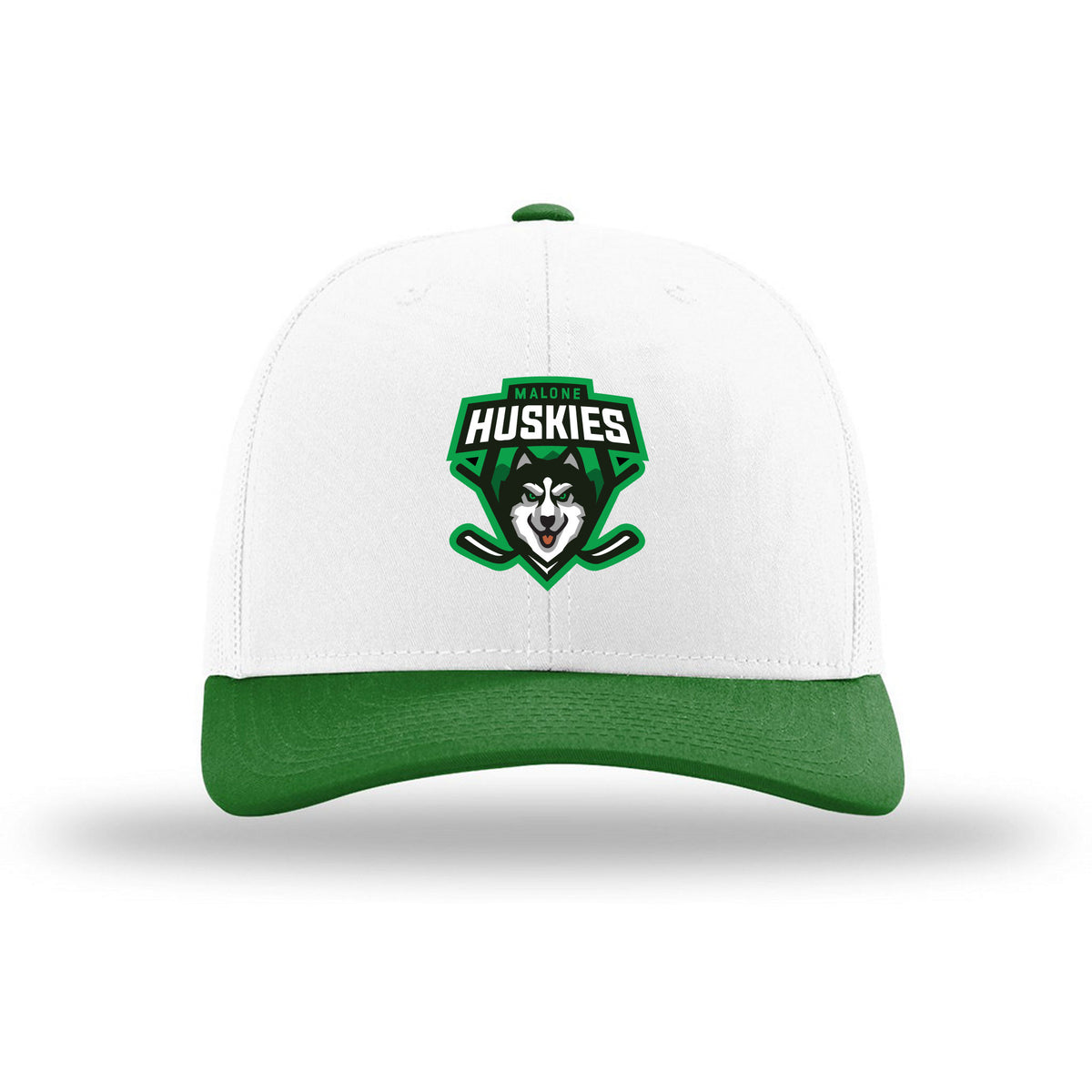 Richardson Trucker Cap — White/ White/ Kelly, front
